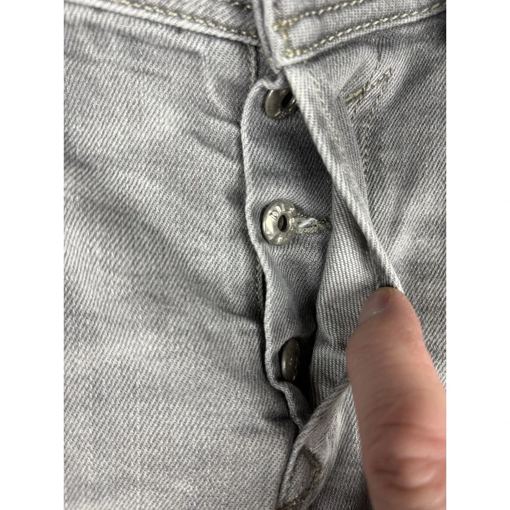 Diesel Waykee Jeans Mens 28x30 Gray 0839N Stretch Regular Straight Button Fly